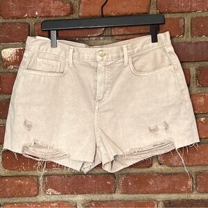 L’AGENCE NWT Women’s Audrey Mid-Rise Shorts distressed size 31‎